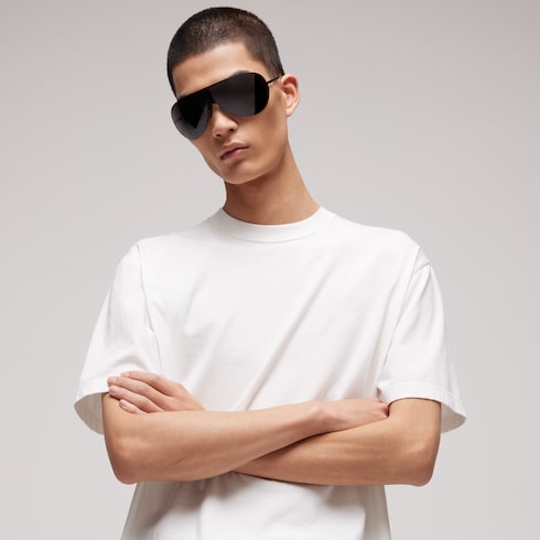 Cotton silk jersey T-shirt with embroidery - white