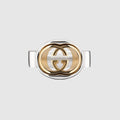 Gucci Interlocking cut-out ring - palladium-toned brass