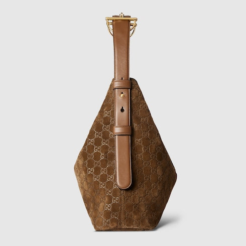 Gucci Beatrix large tote bag - brown suede