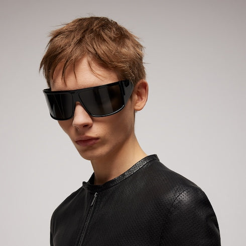 Mask frame sunglasses - black