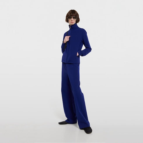 Stretch nylon sportswear pants - bright blue
