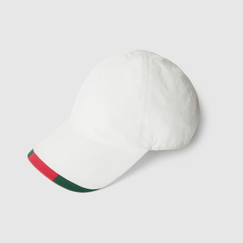 Cotton canvas baseball hat - white