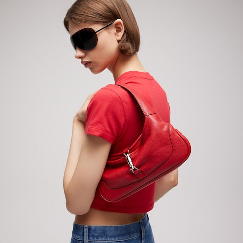 Jackie Slim medium shoulder bag - red leather