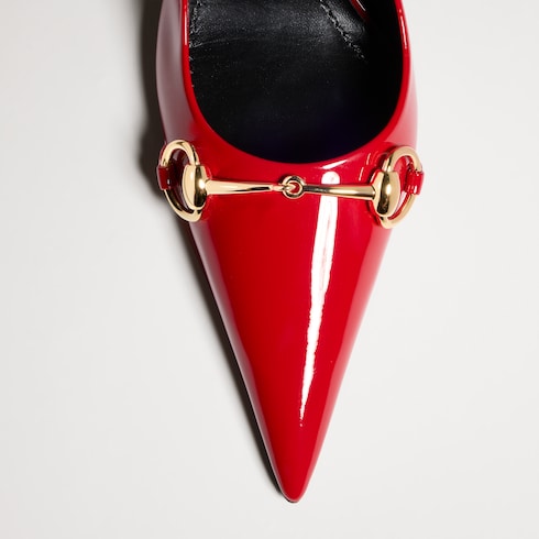Women's Donna slingback pump - red patent leather