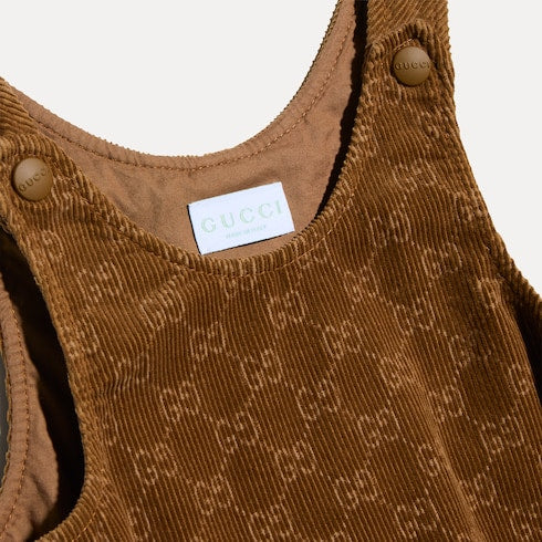 Children's corduroy dress - brown