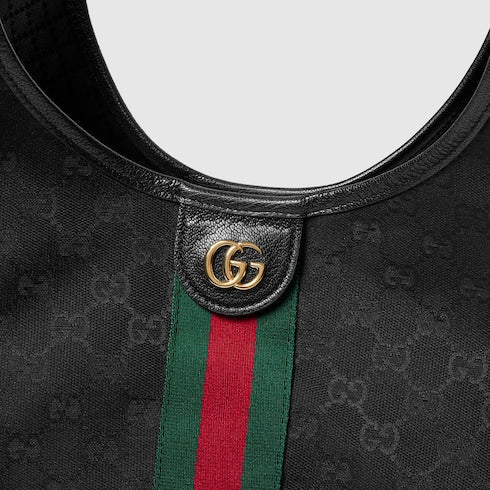 Gucci Giglio large tote bag - black GG canvas