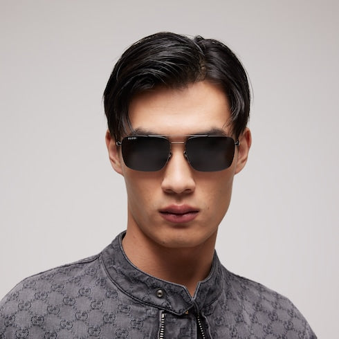 Specialized-fit navigator sunglasses - ruthenium-toned