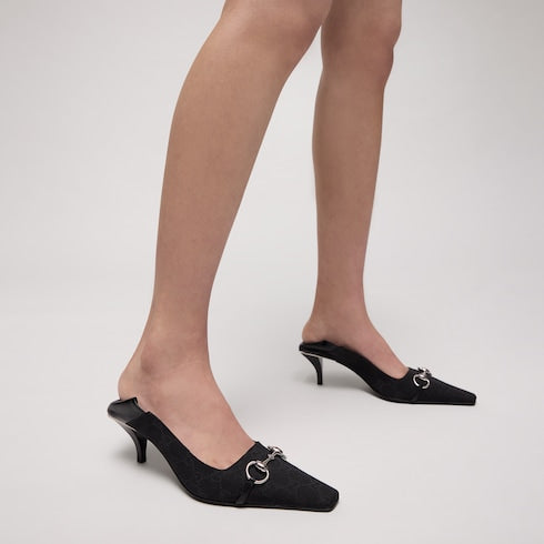 Women's Vittoria pump - black GG canvas