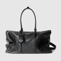 Gucci Essence Classic large duffle bag - black GG canvas