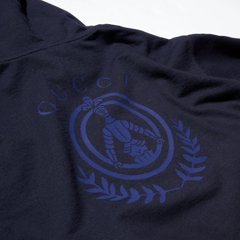 Cotton jersey sweatshirt - dark blue