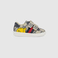 Toddler Gucci Ace sneakers - beige and blue GG Supreme
