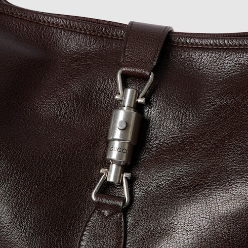 Gucci Jackie 1961 large crossbody bag - dark brown leather