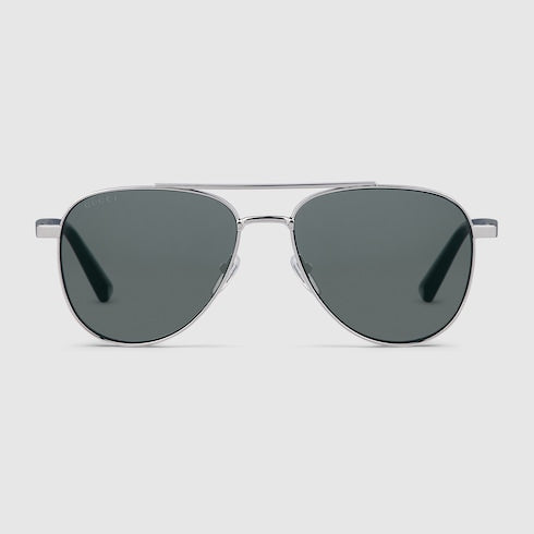 Aviator frame sunglasses - silver