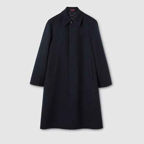 Double wool coat - blue