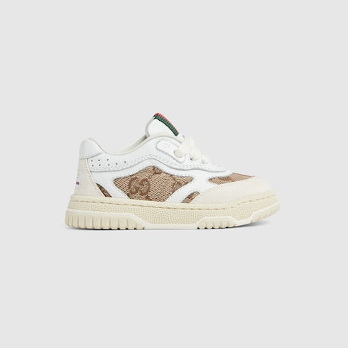 Children's Gucci Re-Web sneaker - white leather