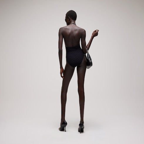 GG stretch jersey bodysuit - black