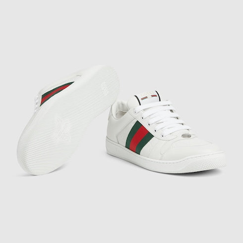 Men's Screener sneaker - white leather