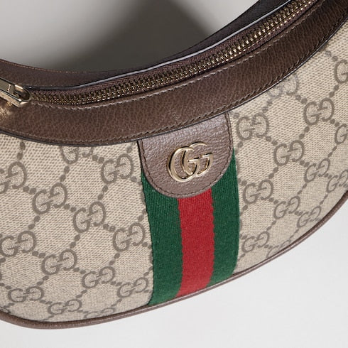 Ophidia small shoulder bag - beige and brown GG fabric