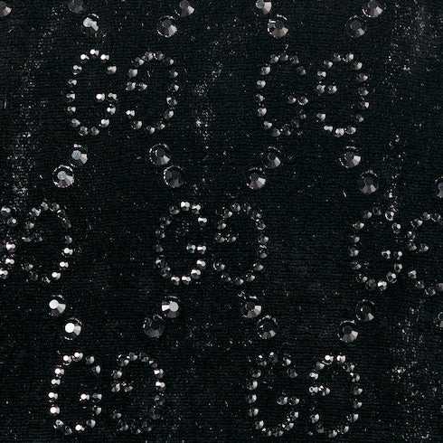 GG crystal embroidered leggings - black