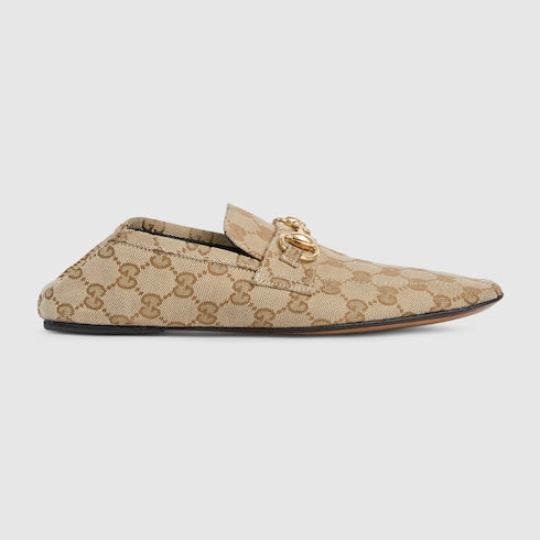 Women's Ragazzo loafer - sand GG canvas