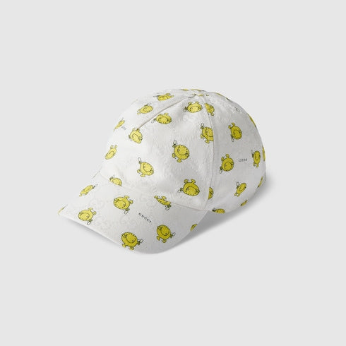 Children's GG canvas baseball hat - white