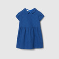 Baby GG cotton dress - blue