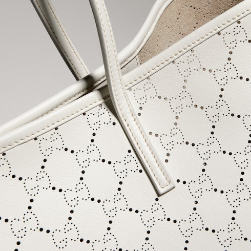 Gucci Tribeca large tote bag - white GG leather