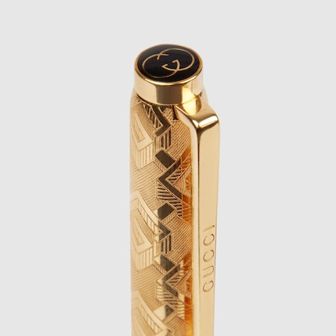 Pen with Double G case - beige and ebony GG Supreme