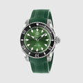 Gucci Dive watch, 40mm - green rubber