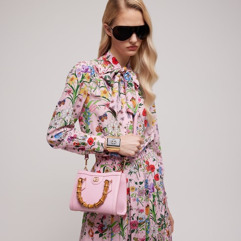 Gucci Diana small tote bag - light pink leather