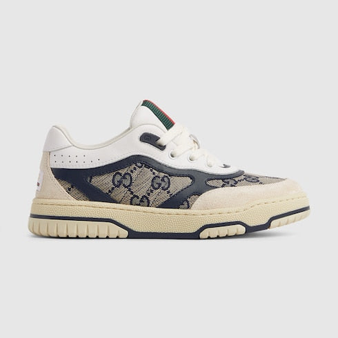 Children's Gucci Re-Web sneaker - white leather