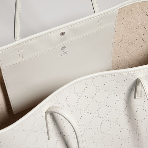 Gucci Tribeca large tote bag - white GG leather