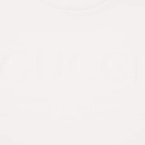 Cotton jersey T-shirt with devoré detail - white