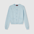 GG cotton cardigan - pale blue