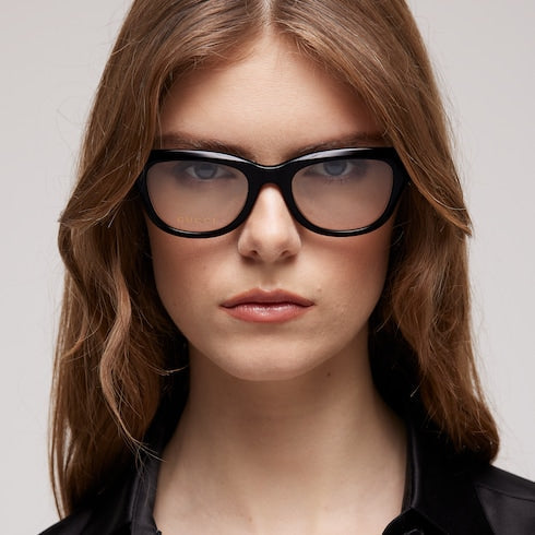 Geometric optical frame - black
