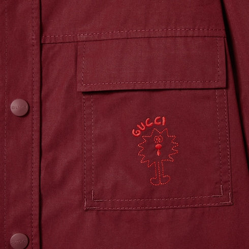 Children's cotton jacket - rosso ancora red