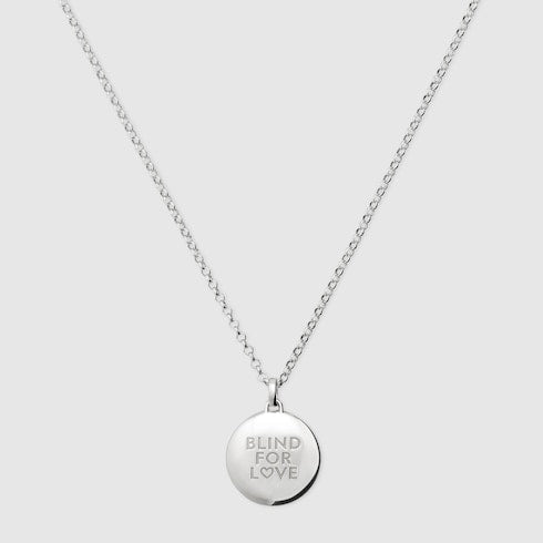 Blind for Love pendant necklace - 925 sterling silver