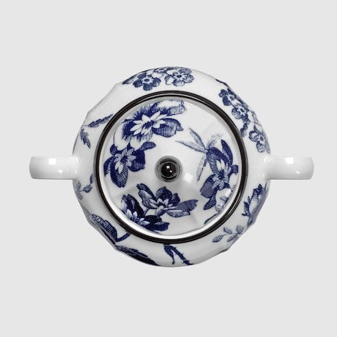 Herbarium sugar bowl - blue and white porcelain