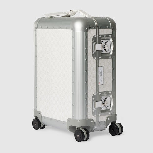 Gucci Porter cabin plus trolley - silver and white Supreme