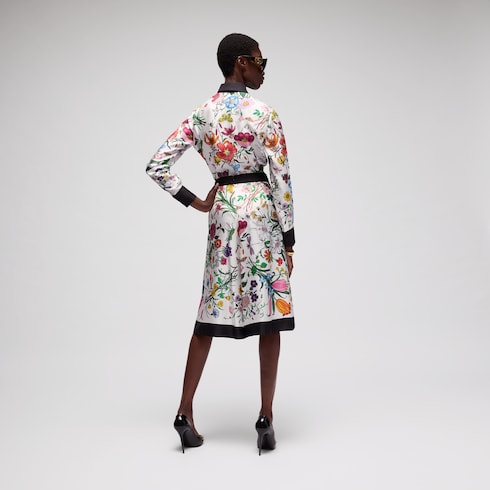 Printed silk pants - multicolor