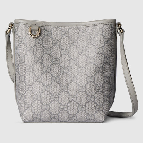 GG Emblem nano bucket bag - grey GG fabric