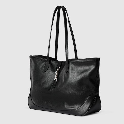 Gucci Jackie medium tote bag - black leather