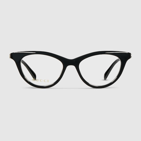 Cat-eye optical frame - black