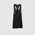 Crêpe jersey dress - black