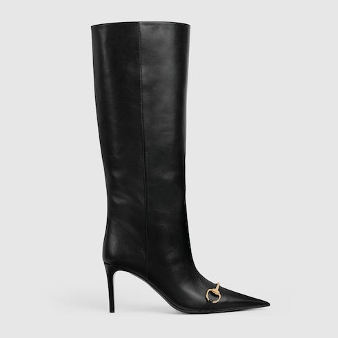 Women's Donna slip-on boot - black leather