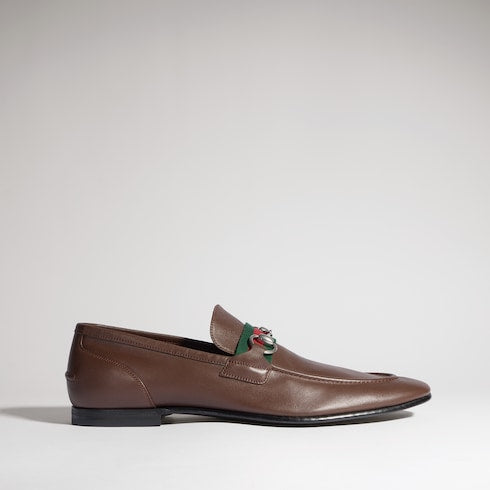 Men's Gucci Como loafer - brown leather