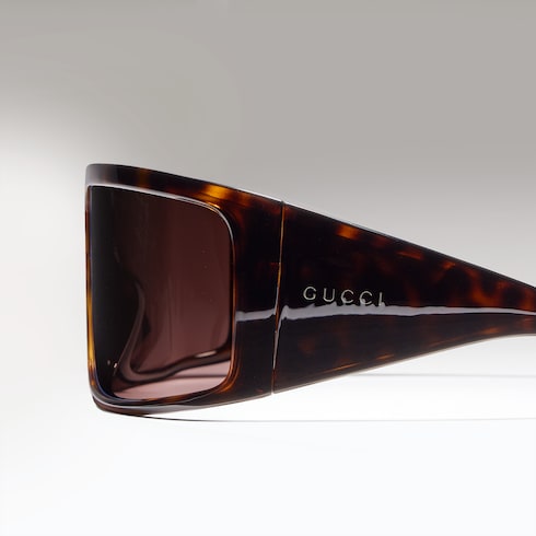 Mask frame sunglasses - brown tortoiseshell