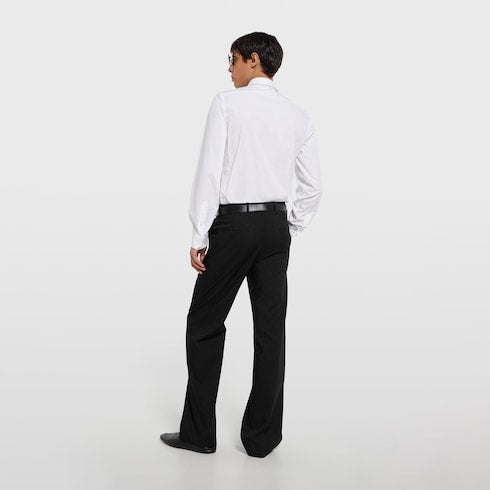 GG cotton poplin shirt - white