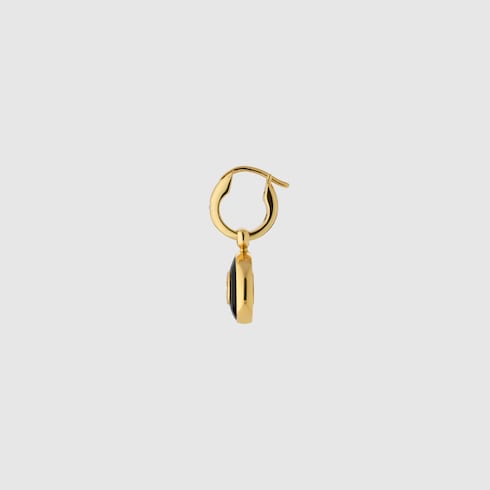 Gucci Interlocking 18k hoop earrings - 18k yellow gold