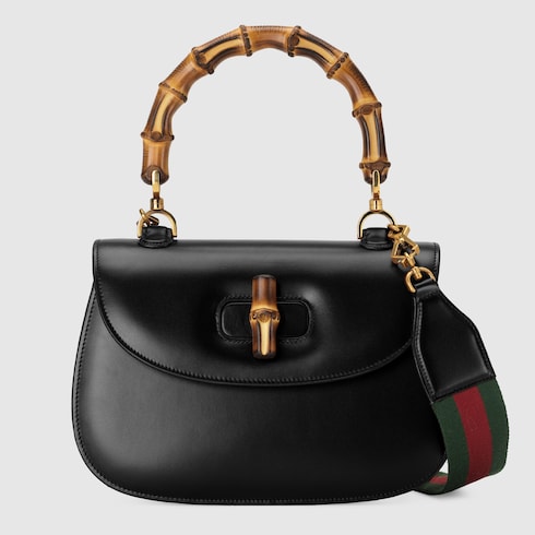 Gucci Bamboo 1947 medium bag - black leather